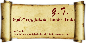 Györgyjakab Teodolinda névjegykártya